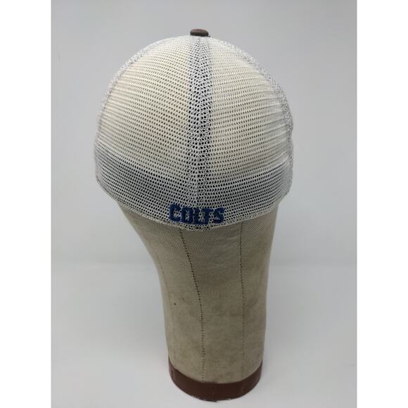 47 Brand NFL Indianapolis Colts Meshback Fitted Hat Embroidered SZ S-M Brown - Picture 7 of 12